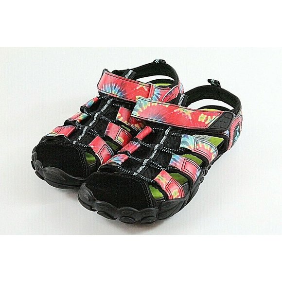 L RUN Womens Size 6 Athletic Hiking Water Shoes Sandals MultiColor - Picture 1 of 7